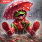 Preview: Diamond Painting HUACAN 5D-Frosch